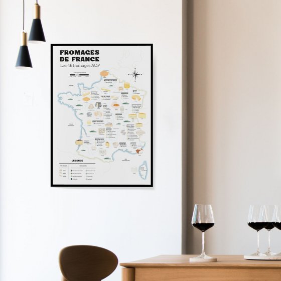 Affiche des fromages de France