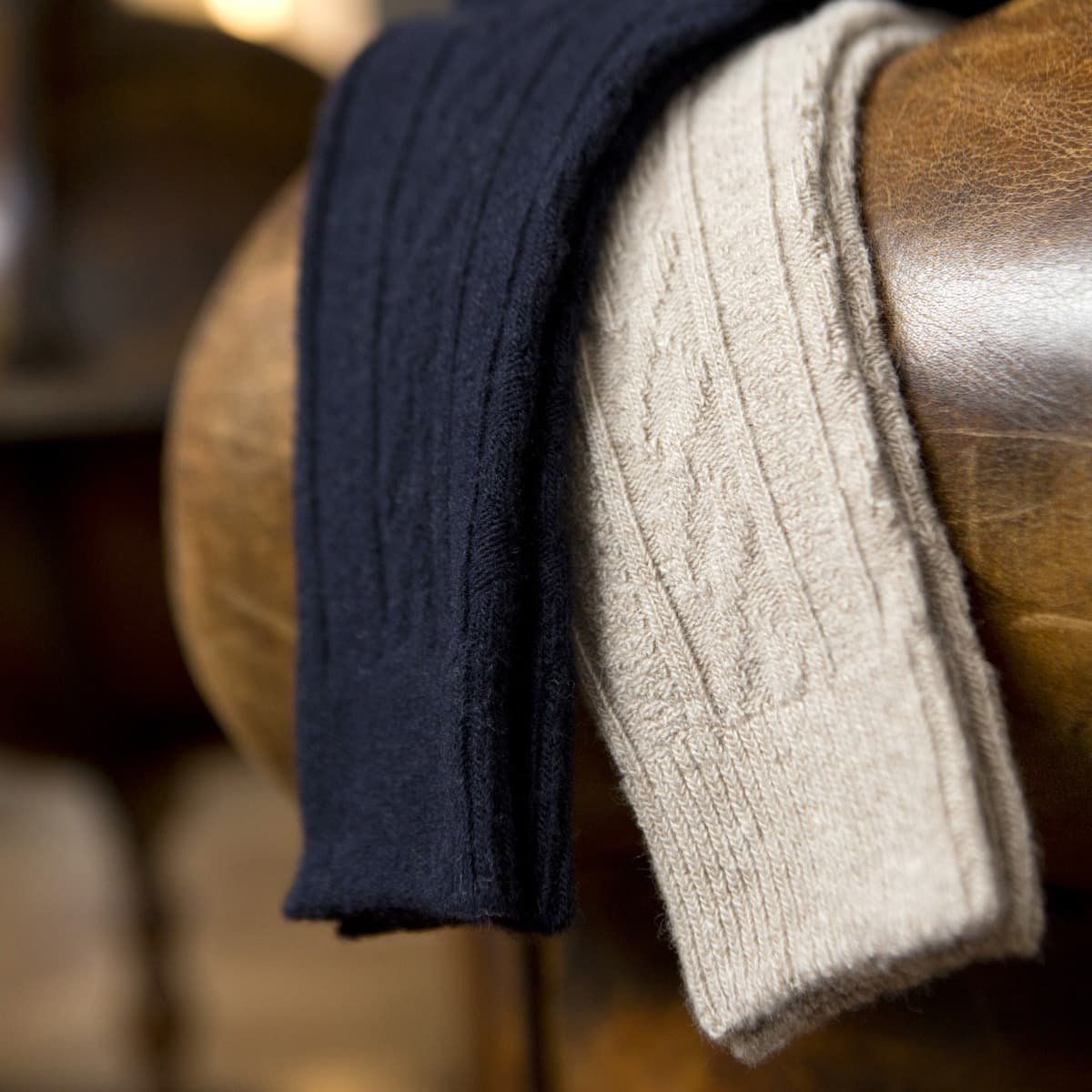 Chaussettes basses laine cachemire pack de 3 - Matière-noble 9,99€