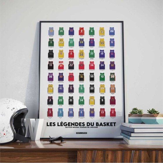 Affiche Basket - Les Légendes du basket