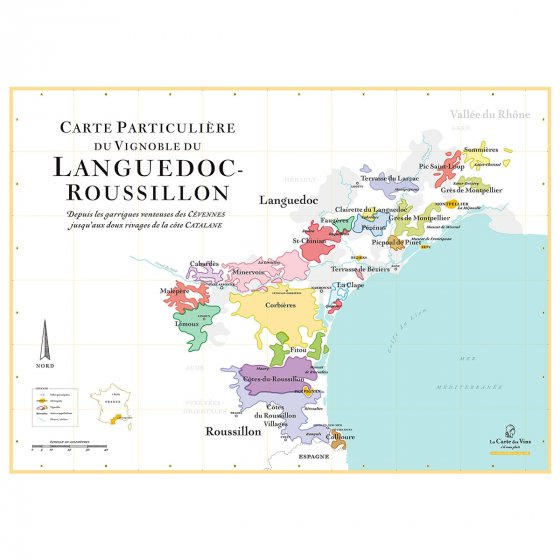 Carte La France des vins à gratter - Les Raffineurs