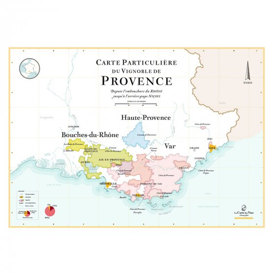 Affiche Carte des vins de France - La carte des vins svp – Calembour